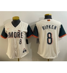 Women Baltimore Orioles  8 Cal Ripken Jr Natural 2026 City Connect Stadium Stitched Baseball Jersey  
