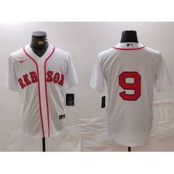 Men Boston Red Sox 9 Ted Williams White Stitched Baseball Jersey