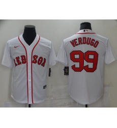 Men Boston Red Sox 99 Verdugo White Game 2021 Nike MLB Jersey