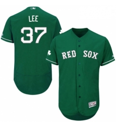 Mens Majestic Boston Red Sox 37 Bill Lee Green Celtic Flexbase Authentic Collection MLB Jersey