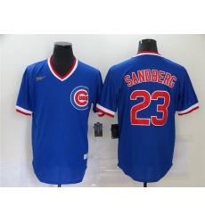 Cubs 23 Ryne Sandberg Royal Nike Throwback Jersey