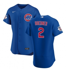 Men Chicago Cubs 2 Nico Hoerner Men Nike Royal Alternate 2020 Flex Base Player Jersey