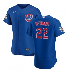 Men Chicago Cubs 22 Jason Heyward Men Nike Royal Alternate 2020 Flex Base Player Jersey