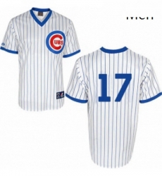 Mens Majestic Chicago Cubs 17 Kris Bryant Replica White 1988 Turn Back The Clock Cool Base MLB Jersey