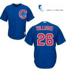 Mens Majestic Chicago Cubs 26 Billy Williams Replica Royal Blue Alternate Cool Base MLB Jersey