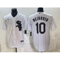 Men Chicago White Sox  10 Chase Meidroth White Stitched Baseball Jersey
