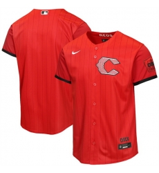 Youth Cincinnati Reds Blank Red 2026 City Connect Stadium Stitched Baseball Jersey Youth Cincinnati Reds Blank Red 2026 City Connect Stadium Stitched Baseball Jersey