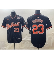 Men Detroit Tigers  Kirk Gibson Black 2026 Alternate USA 250  Patch Vapor Premier Limited Stitched Baseball Jersey