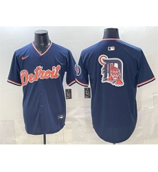 Men Detroit Tigers Team Big Logo Navy 2026 Alternate Vapor Premier Limited Stitched Baseball Jersey Men Detroit Tigers Team Big Logo Navy 2026 Alternate Vapor Premier Limited Stitched Baseball Jersey