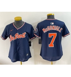 Women Detroit Tigers 7 Kevin McGonigle Navy 2026 Alternate Vapor Premier Limited Stitched Baseball Jersey Women Detroit Tigers 7 Kevin McGonigle Navy 2026 Alternate Vapor Premier Limited Stitched Baseball Jersey