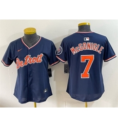 Youth Detroit Tigers  7 Kevin McGonigle Navy 2026 Alternate Vapor Premier Limited Stitched Baseball Jersey