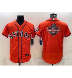 Men Houston Astros Orange 2022 World Series Champions Team Big Logo Flex Base