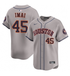 Men Houston Astros Tatsuya Imai #45 Gray Cool Base Stitched Home Jersey