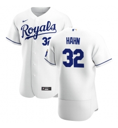 Men Kansas City Royals 32 Jesse Hahn Men Nike White Home 2020 Flex Base Player MLB Jersey