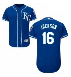 Mens Majestic Kansas City Royals 16 Bo Jackson Royal Blue Alternate Flex Base Authentic Collection MLB Jersey