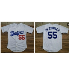 Men Los Angeles DOdgers Orel Hershiser White Cool Base Jersey