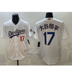 Men Los Angeles Dodgers 17 Shohei Ohtani White 2026 Gold Collection Stadium Stitched Baseball Jersey Men Los Angeles Dodgers 17 Shohei Ohtani White 2026 Gold Collection Stadium Stitched Baseball Jersey