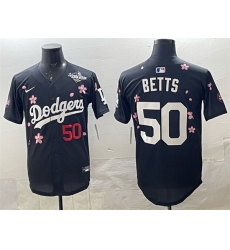 Men Los Angeles Dodgers 50 Mookie Betts Black 2025 World Series Patch Tokyo Series Limited Stitched Baseball Jersey Men Los Angeles Dodgers 50 Mookie Betts Black 2025 World Series Patch Tokyo Series Limited Stitched Baseball Jersey