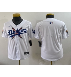 Youth Los Angeles Dodgers x One Piece Blank White Vapor Premier Limited Stitched Baseball Jersey Youth Los Angeles Dodgers x One Piece Blank White Vapor Premier Limited Stitched Baseball Jersey