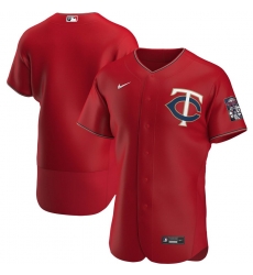 Men Minnesota Twins Men Nike Red Alternate 2020 Flex Base Official Team MLB Jersey