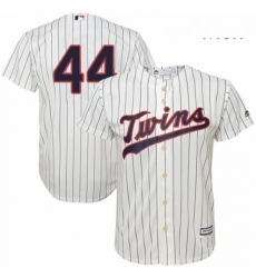 Mens Majestic Minnesota Twins 44 Kyle Gibson Replica Cream Alternate Cool Base MLB Jersey 