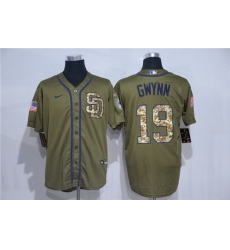 Padres 19 Tony Gwynn Olive 2020 Nike Cool Base Jersey