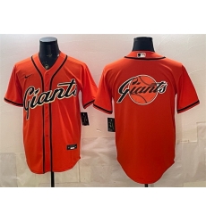 Men San Francisco Giants Team Big Logo Orange Cool Base Stitched Baseball Jersey Men San Francisco Giants Team Big Logo Orange Cool Base Stitched Baseball Jersey