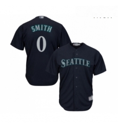 Mens Seattle Mariners 0 Mallex Smith Replica Navy Blue Alternate 2 Cool Base Baseball Jersey 