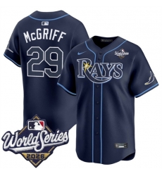Men Tampa Bay Rays  29 Jacob Melton Navy 2026 World Series Limited Stitched Baseball Jersey