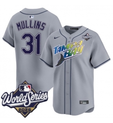 Men Tampa Bay Rays  31 Cedric Mullins Grey 2026 World Series Limited Stitched Baseball Jersey