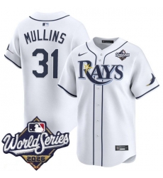 Men Tampa Bay Rays 31 Cedric Mullins White 2026 World Series Home Limited Stitched Baseball Jersey Men Tampa Bay Rays 31 Cedric Mullins White 2026 World Series Home Limited Stitched Baseball Jersey