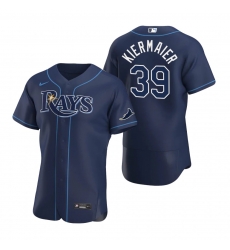 Men Tampa Bay Rays 39 Kevin Kiermaier Men Nike Navy Alternate 2020 Flex Base Team MLB Jersey