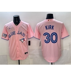 Men Toronto Blue Jays 30 Alejandro Kirk Pink 50 Seasons Patch Stitched Baseball Jersey Men Toronto Blue Jays 30 Alejandro Kirk Pink 50 Seasons Patch Stitched Baseball Jersey