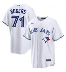 Men Toronto Blue Jays Tyler Rogers 71 White Home Limited Stitched Baseball Jersey Men Toronto Blue Jays Tyler Rogers 71 White Home Limited Stitched Baseball Jersey