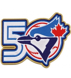 Women Toronto Blue Jays 50th Team Annivesary Patch Biaog Women Toronto Blue Jays 50th Team Annivesary Patch Biaog