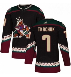 Youth Adidas Arizona Coyotes 7 Keith Tkachuk Premier Black Alternate NHL Jersey 