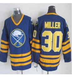 Buffalo Sabres #30 Ryan Miller Navy Blue CCM Throwback Stitched NHL Jersey