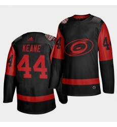 Carolina Hurricanes 44 Joey Keane Black Men 2021 Stadium Series Outdoor Game Jersey 81