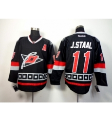 NHL Carolina Hurricanes #11 Jordan Staal Black Jerseys(Third Stitched)