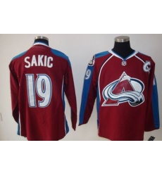 Colorado Avalanche #19 Joe Sakic Red jersey C patch