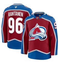 Men Colorado Avalanche 96 Mikko Rantanen Burgundy 2024 25 Home Stitched Jersey