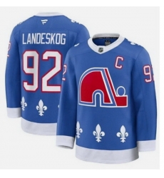 Men NHL Colorado Avalanche Gabriel Landeskog #92 Fanatics 2025 Blue Alternate Stitched Jersey