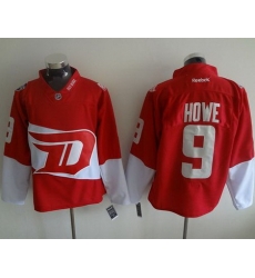 Red Wings #9 Gordie Howe Red 2016 Stadium Series Stitched NHL Jersey