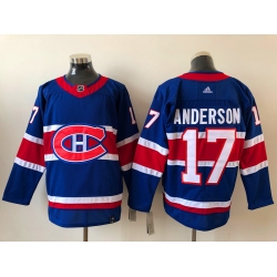 Men Montreal Canadiens Josh Anderson 17 2020 21 Reverse Retro Alternate NHL Jersey