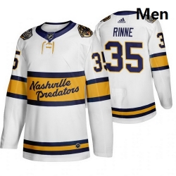 Predators 35 Pekka Rinne White 2020 Winter Classic Adidas Jersey