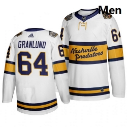 Predators 64 Mikael Granlund White 2020 Winter Classic Adidas Jersey