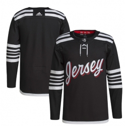 Men New Jersey Devils Blank 2021 2022 Black Stitched Jersey