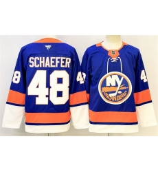 Men New York Islanders 48 Matthew Schaefer Royal 2024 25 Home Stitched Hockey Jersey Men New York Islanders 48 Matthew Schaefer Royal 2024 25 Home Stitched Hockey Jersey