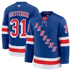 Men New York Rangers 31 Igor Shesterkin Royal 2024 25 Home Stitched Hockey Jersey