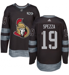 Adidas Senators #19 Jason Spezza Black 1917 2017 100th Anniversary Stitched NHL Jersey